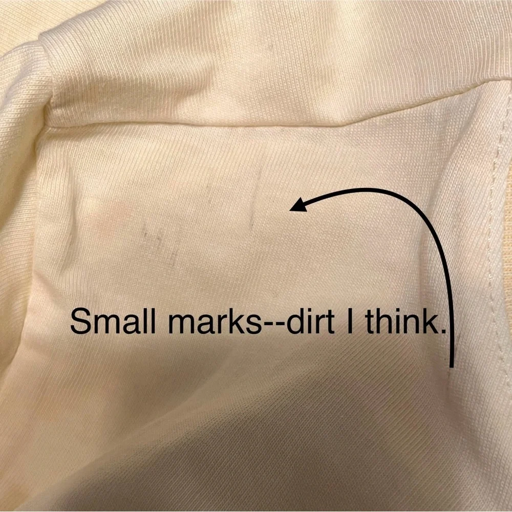 J Crew Light Yellow Relaxed Premium Cotton Boxy Tee NWT XXS #2298